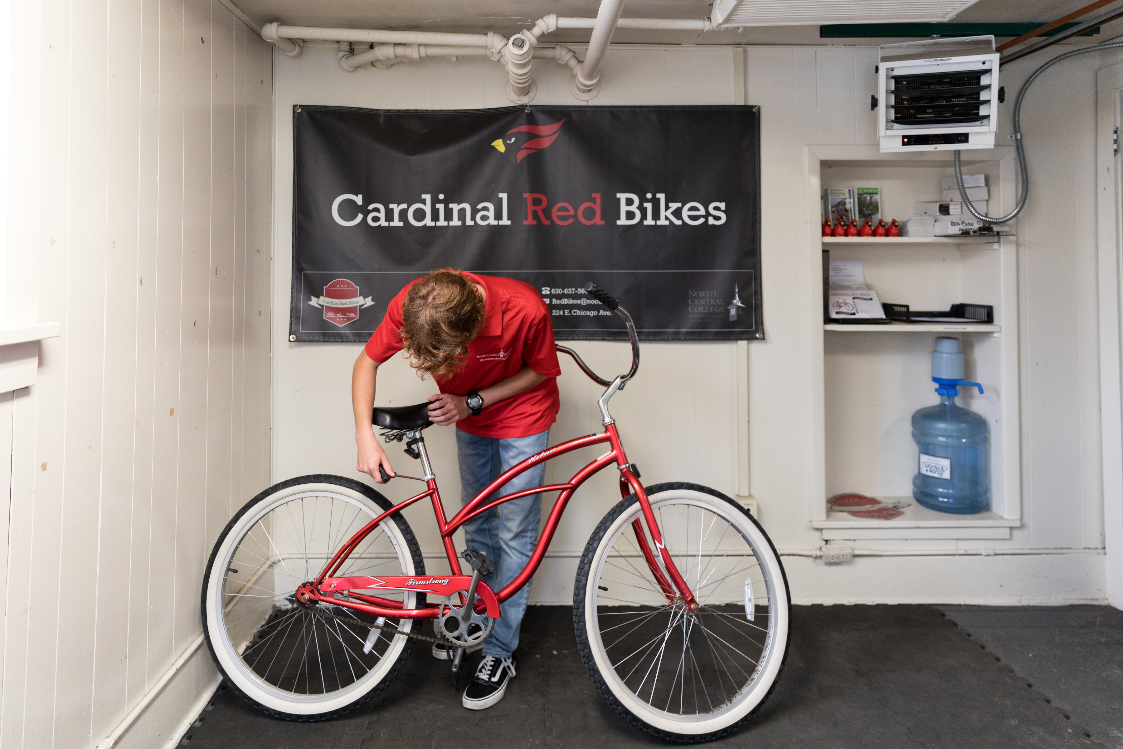 red bike