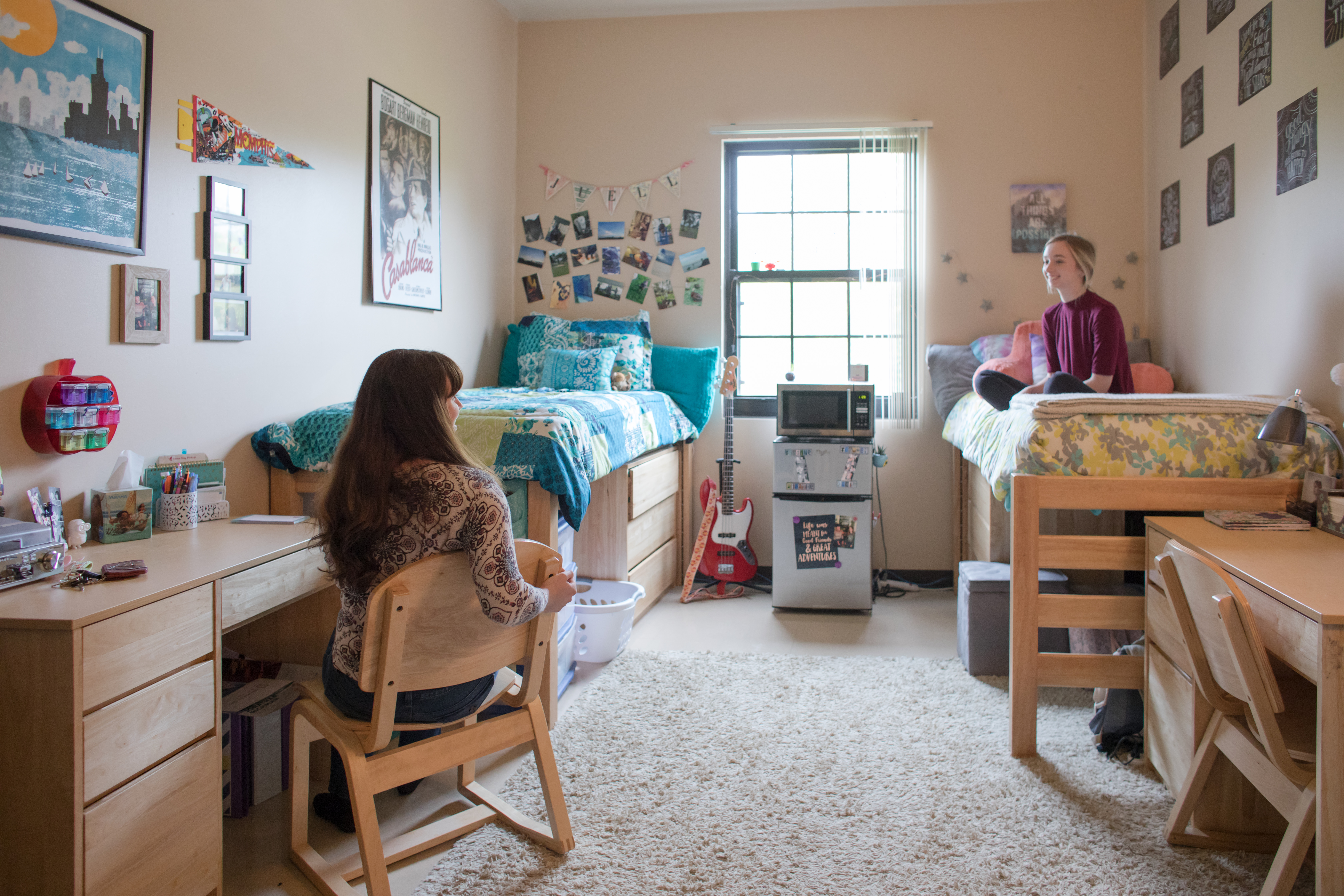 students in dorm
