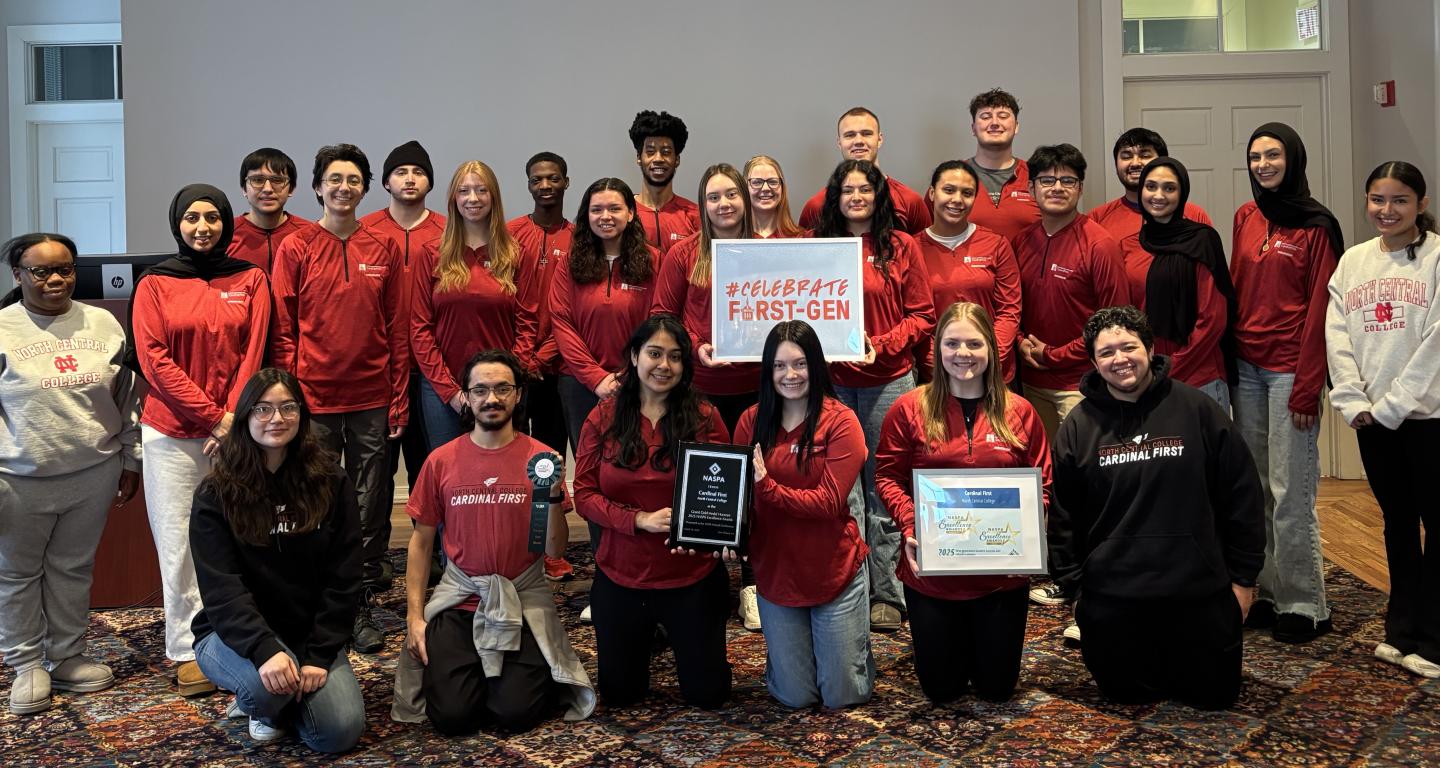 Cardinal First group photo with award